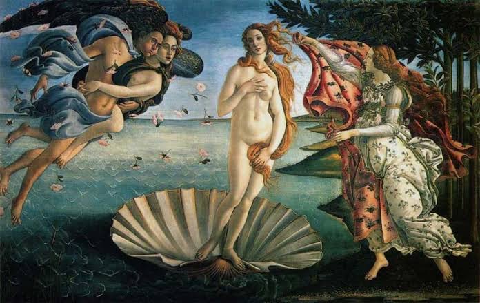 La Nascita di Venere di Botticelli esposta nella Galleria degli Uffizi